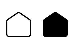 home or house icon. Ideal for web design, app development, real estate, and general home related projects. Clean, simple and easily adaptable for various uses vector