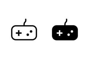 game controller icon set. perfect for use in app design, websites, for graphic design projects related to gaming and entertainment vector