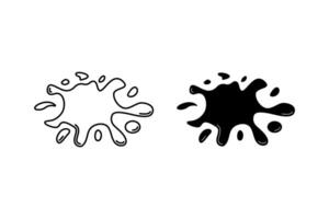 Ink or paint splatter. splash icon set. perfect for adding a touch of artistic flair to your projects. Ideal for backgrounds, textures, graphic elements, and design accents vector