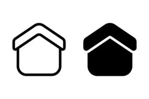 home or house icon set. Ideal for web design, app development, real estate, and general home related projects. Clean, simple and easily adaptable for various uses vector