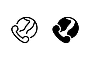 Global communication icon. minimalist design suitable for various digital and print purposes vector