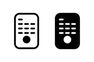 Remote control icon set. Perfect for user interface design, app development, ETC vector