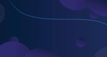 Abstract Dark Blue Gradient Background with Purple Shapes vector