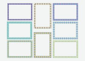 Luxury photo frame border design for certificate or resume border frame vector