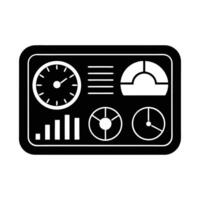 Business Data Analysis Dashboard Icon vector