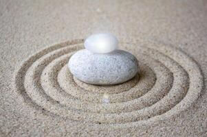 Zen stones with with light with customizable space for text photo