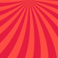 Geometrical psychedelic red curved ray background vector