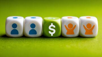 Visual Metaphor for Receiving Monetary Rewards Through Grants, Support Programs, or Performance-Based Bonuses photo
