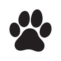 Paw Print Icon Representing Animals and Pets Editable Illustration isolated on a white background vector