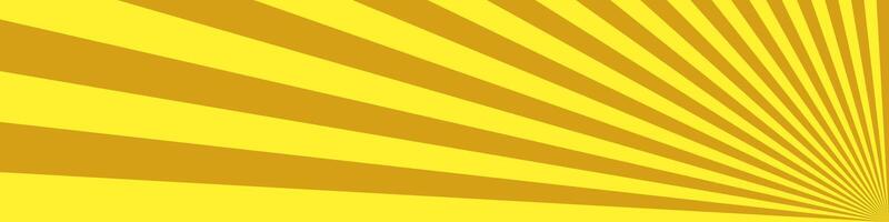 Psychedelic geometrical abstract ray burst stripe background - hypnotic graphic design from golden stripes vector