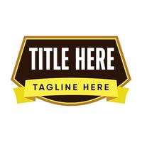 Logo Title Shape Design - Logo Design - Text Shape Design vector