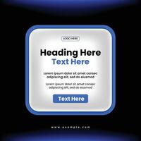 UI style for Anouncemnt Post Design - Hiring Post Design - UI Style Post Design vector