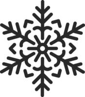 Winter Snowflake Design on white Background vector