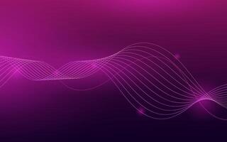 Abstract Wave, Line Particle Technology Background.Purple line, shape,Trendy.abstract background. illustration vector