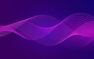 Abstract Wave, Line Particle Technology Background.Purple and blue,line,Trendy.abstract background. illustration vector