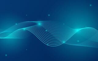 Abstract Wave, Line Particle Technology Background.Bright blue gradations, Light,Modern background,Trendy.abstract background. illustration vector