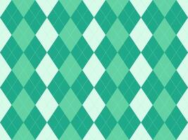 Elegant Argyle pattern in refreshing mint and teal shades. Perfect for backgrounds, textiles, branding, or website design. vector