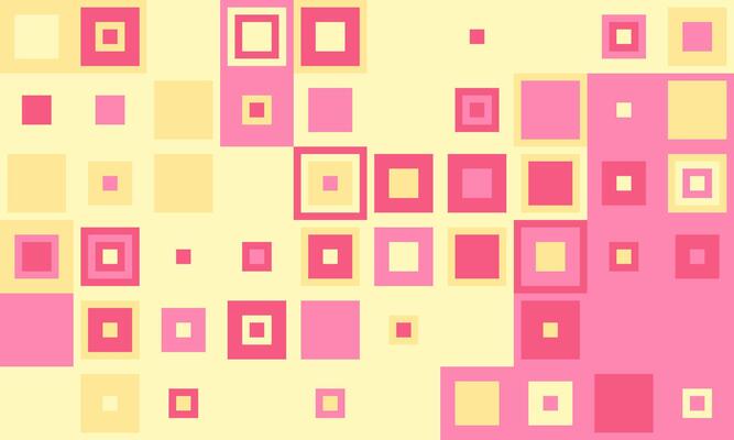 Abstract pastel pink and yellow square pattern background. Geometric design ideal for website banners, presentations, or playful branding.