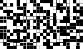 Abstract monochrome square pixel pattern. A chaotic yet visually engaging design, perfect for website backgrounds, digital art, or modern graphic design projects. vector