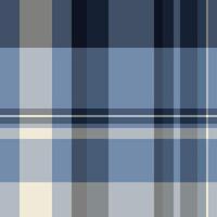 Sexual seamless pattern textile, table cloth check texture background. Styled plaid tartan fabric in blue and grey colors. vector