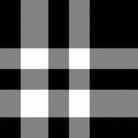 Folded background pattern texture, complexity check fabric . Checks tartan plaid seamless textile in black and white colors. vector