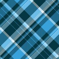 Stylish blue and teal plaid pattern. Perfect for textile design, fashion, websites, and branding projects. Its clean lines and calming colors evoke a sense of sophistication and order. vector