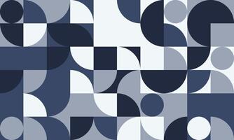 Abstract geometric background with semicircles and squares in shades of blue and white. Modern, minimalist design ideal for website banners, presentations, or social media. vector