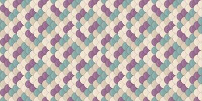 Elegant geometric pattern with muted pastel tones. Seamless design featuring interlocking, rounded shapes creating a textured, woven effect. vector