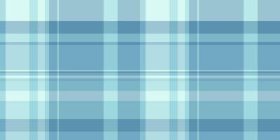 Sixties check texture background, printout fabric textile. Individuality pattern tartan seamless plaid in cyan and light colors. vector