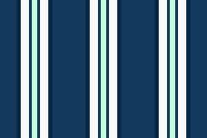 Cack textile stripe lines, post fabric background . Ehrow texture seamless vertical pattern in cyan and white colors. vector