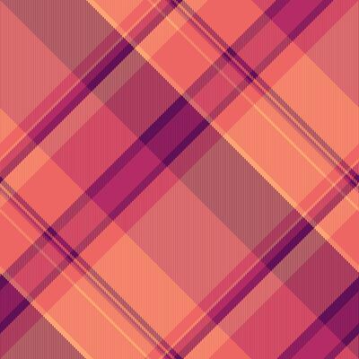 Equal texture pattern , rural background fabric seamless. Fashion textile tartan check plaid in orange and red colors.