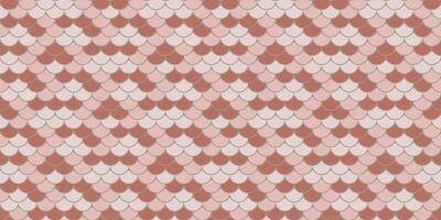 Elegant geometric pattern featuring overlapping scales in soft pink and terracotta hues. Perfect for textile design, website backgrounds, or as a stylish repeating texture. vector