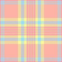 Pastel plaid pattern in soft pink, yellow, and blue hues. Ideal for textiles, backgrounds, and branding. This cheerful, seamless texture evokes feelings of springtime and gentle femininity. vector