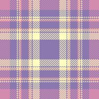 Dining room tartan textile plaid, event pattern seamless background. Color check fabric texture in indigo and pink colors. vector