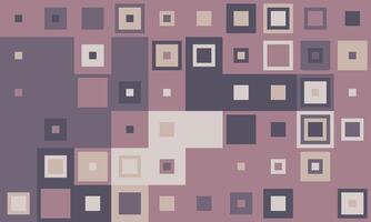 Abstract geometric pattern of muted squares in varying sizes and shades of purple, beige, and gray. A stylish, modern design ideal for website backgrounds, presentations, or textile prints. vector