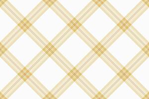 Elegant cream and gold diagonal plaid pattern. Perfect for textile design, website backgrounds, or stationery. vector