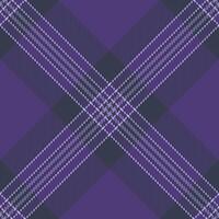 Rustic check pattern , regular seamless background plaid. Curtain texture fabric tartan textile in indigo and blue colors. vector