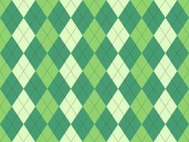 Elegant green and pale green argyle diamond pattern. Perfect for backgrounds, textiles, or website design. This timeless geometric design evokes feelings of sophistication and classic style. vector