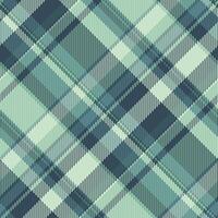 Abstract diagonal plaid pattern in cool green and teal tones. Perfect for textile design, website backgrounds, or fashion projects. The intersecting lines create a dynamic, modern feel. vector