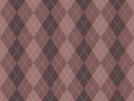 Elegant argyle pattern in muted brown tones. Perfect for backgrounds, textiles, or branding. Subtle texture and sophisticated design convey classic style and refined taste. vector