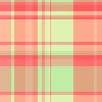 Scrap texture background, elegant textile plaid seamless. Guy fabric tartan pattern check in orange and red colors. vector