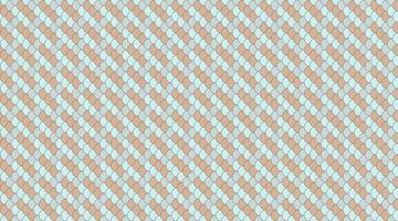 Abstract pastel geometric pattern. Subtle, repeating design featuring soft blue and beige scales arranged in a diagonal grid. Ideal for website backgrounds, textile prints, or packaging design. vector
