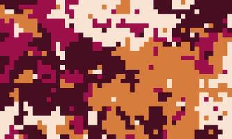 Abstract pixel art background. Warm earth tones blend in a dynamic, textured pattern, perfect for website design, social media graphics, or textile prints. vector