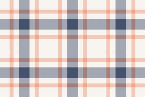 Elegant peach and blue plaid pattern. Perfect for textile design, website backgrounds, or crafting projects. vector