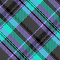 Book seamless plaid, smooth texture fabric pattern. Tiny check background tartan textile in grey and indigo colors. vector