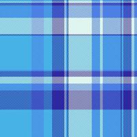 Vibrant blue plaid pattern. Perfect for textile design, website backgrounds, or fashion projects. This seamless texture evokes feelings of coolness and tranquility. vector