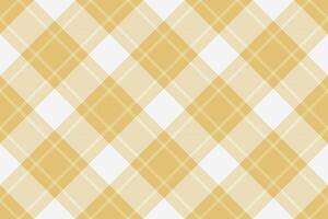 Elegant, creamy yellow and white diagonal plaid pattern. Perfect for textile designs, website backgrounds, or crafting projects. vector