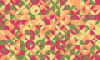 Vibrant geometric pattern featuring a captivating blend of muted autumnal hues. This seamless design evokes feelings of warmth and harmony, ideal for backgrounds, textiles, or website designs. vector
