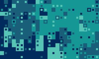 Abstract teal and navy blue pixelated pattern. Perfect for tech, digital, or modern design projects. Evokes feelings of data, technology, and connectivity. vector