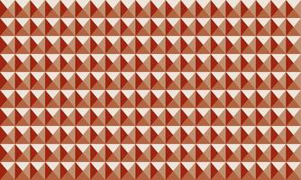 Abstract geometric pattern featuring terracotta and cream triangles. Perfect for backgrounds, textiles, or website design. Creates a sense of depth and visual texture. Modern, minimalist aesthetic. vector